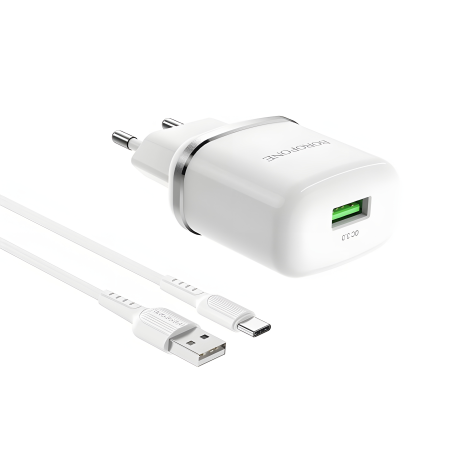 Компактное ЗУ Borofone BA36A Type-C QC3.0 Белый