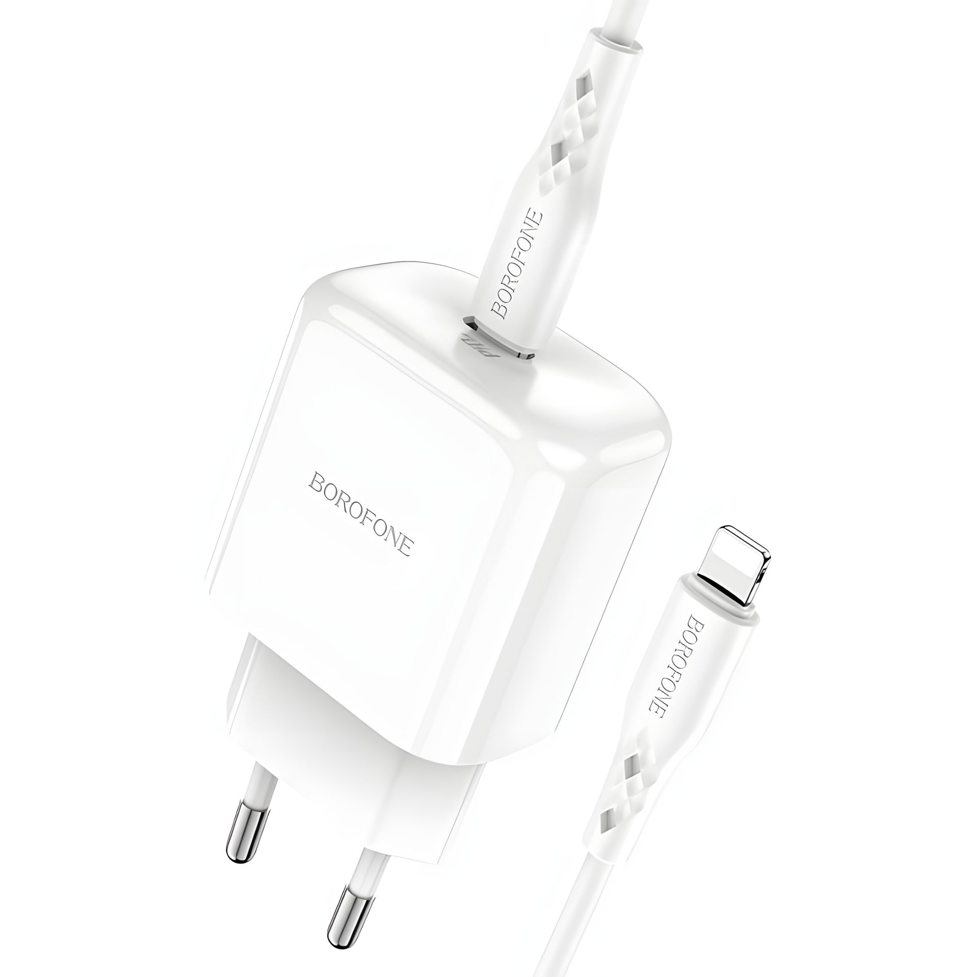 Borofone BN3 Зарядное устройство Type-C to Lightning Premium PD 20W QC3.0 Белое Borofone BN3 Зарядное устройство Type-C to Lightning Premium PD 20W QC3.0 Белое