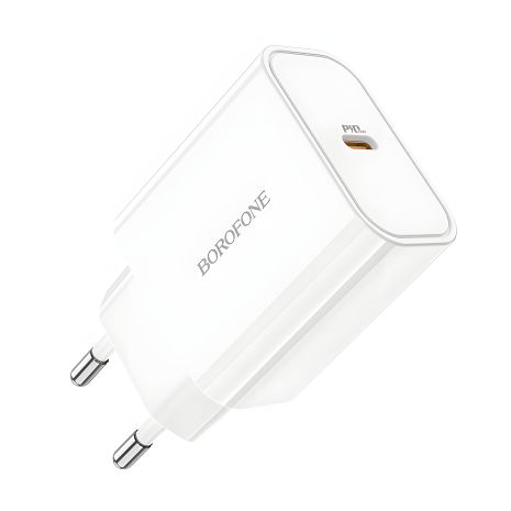 Білий зарядний пристрій Borofone BA57A PD 20W 3A Білий зарядний пристрій Borofone BA57A PD 20W 3A