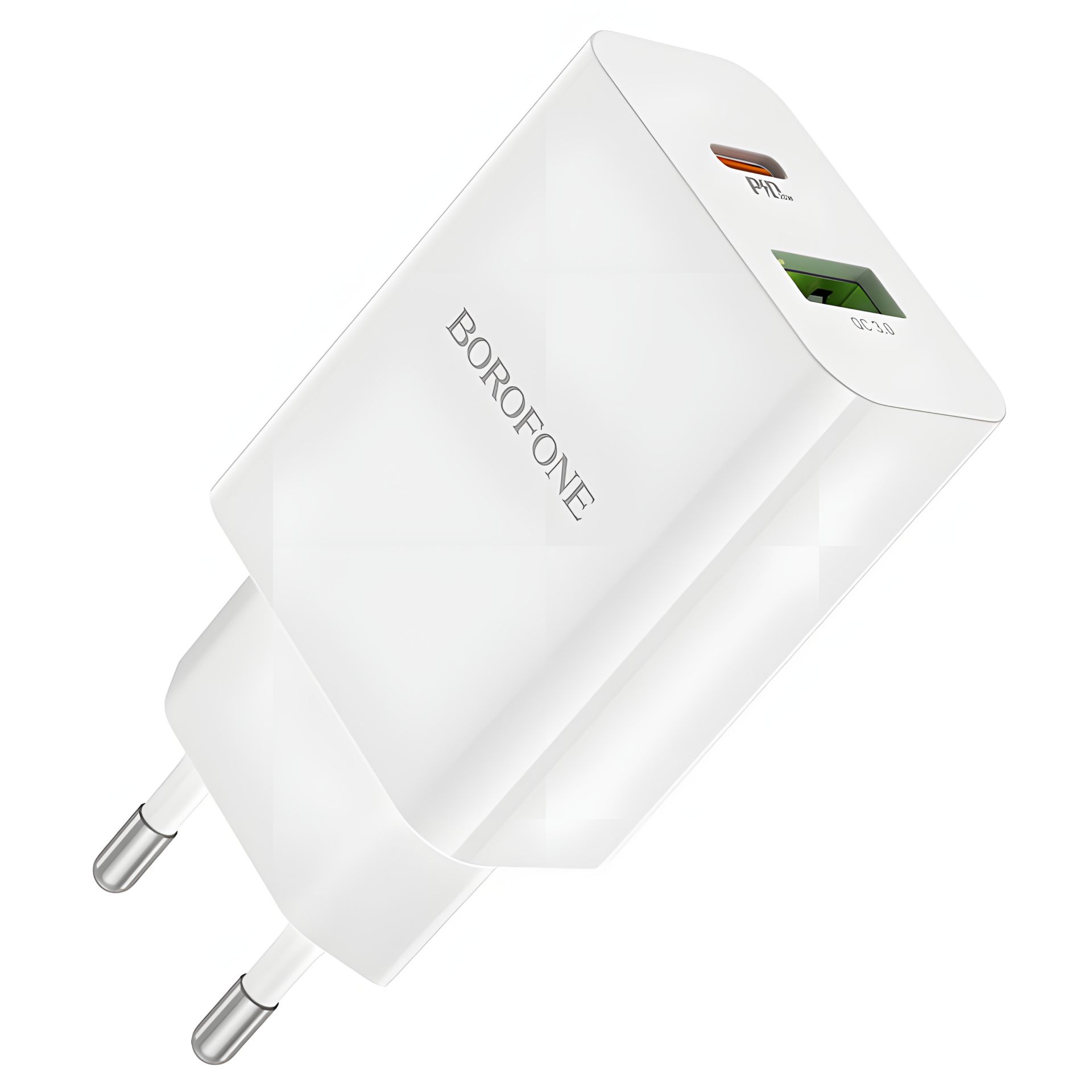 Зарядний пристрій Borofone BA56A PD 20W + QC3.0 White Зарядний пристрій Borofone BA56A PD 20W + QC3.0 White