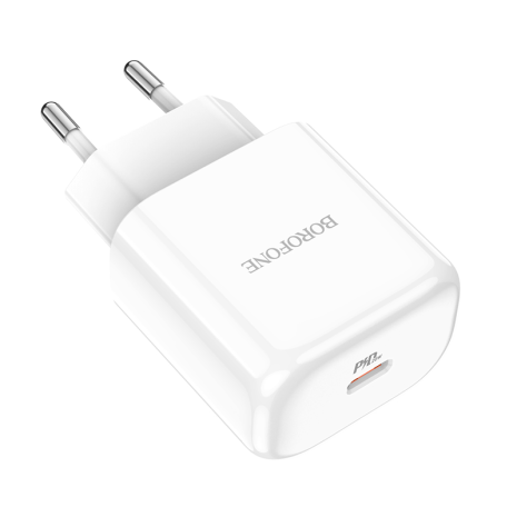 Зарядний пристрій Borofone BN3 Premium PD 20W QC3.0 White