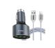 Автомобільне ЗУ LDNIO C703Q/micro-USB Black