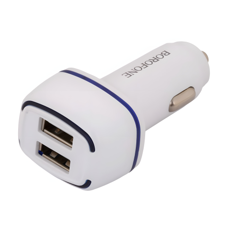 Автомобильное зарядное устройство Borofone BZ14 2USB 2.4A белое