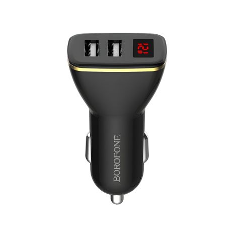 Автомобильное ЗУ Borofone BZ11 Digital Display 2USB 2.1A Black Автомобильное ЗУ Borofone BZ11 Digital Display 2USB 2.1A Black