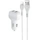 Автомобільне ЗУ Hoco Z36 Lightning 2USB White