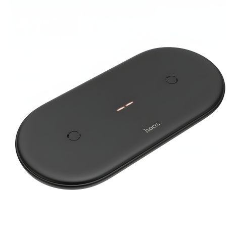 Беспроводное ЗУ Hoco CW23 dual power wireless fast charger 20W Black Беспроводное ЗУ Hoco CW23 dual power wireless fast charger 20W Black