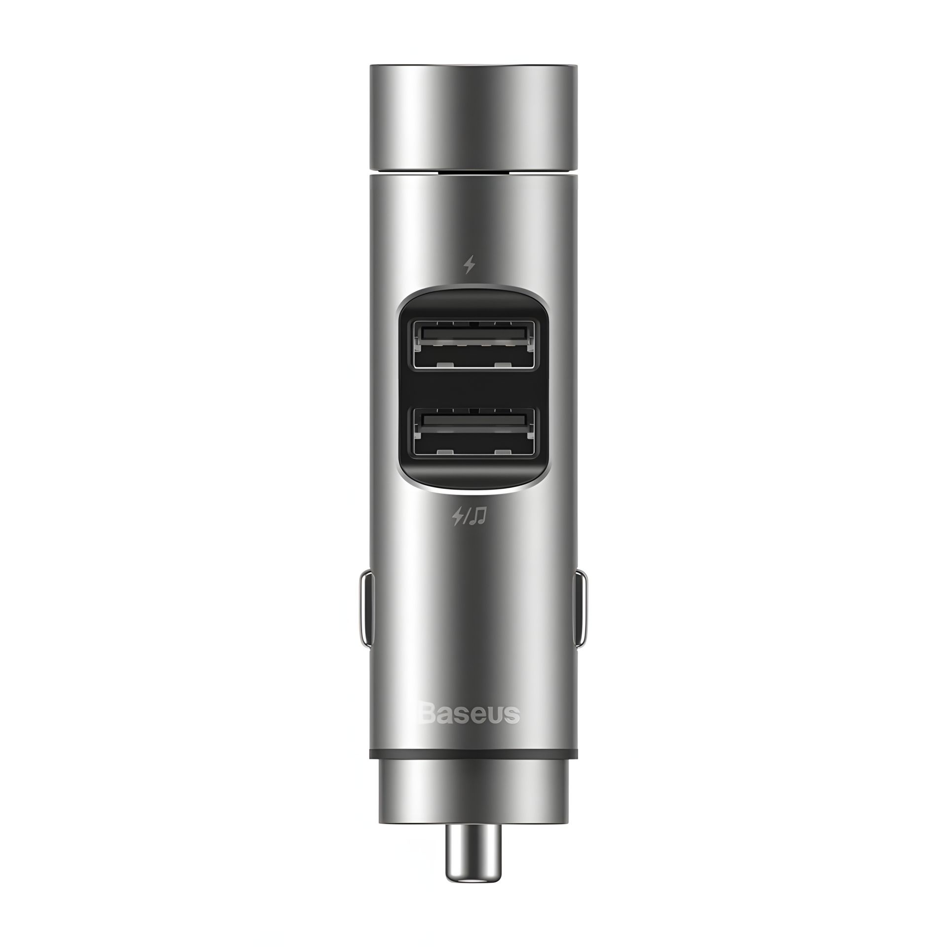 Автомобільне ЗУ Baseus Energy Column Bluetooth FM Launcher 3,1A 2USB CCNLZ-0G Gray Автомобільне ЗУ Baseus Energy Column Bluetooth FM Launcher 3,1A 2USB CCNLZ-0G Gray