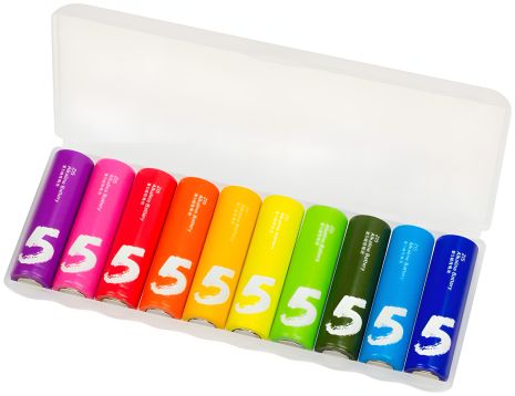 Батарейки ZMI Rainbow Zi5 AA, Alkaline 1.5V-S2, LR6 (10 шт., Бокс) Батарейки ZMI Rainbow Zi5 AA, Alkaline 1.5V-S2, LR6 (10 шт., Бокс)