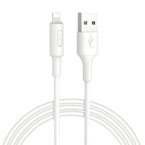 Hoco Lightning X25 Soarer USB 1м Білий