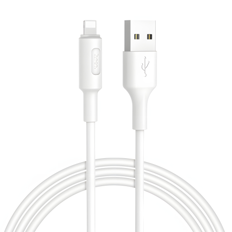 Кабель USB Hoco X25 Soarer Lightning 1m Белый