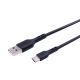 Hoco USB DU26 Long Plug Type-C 3A 8mm Чёрный Hoco USB DU26 Long Plug Type-C 3A 8mm Чёрный