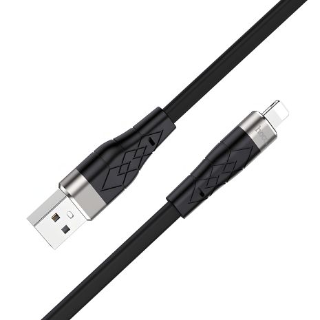 USB кабель Hoco X53 Angel Lightning 1m, чорний USB кабель Hoco X53 Angel Lightning 1m, чорний