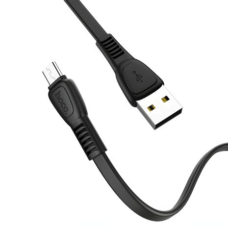 USB Hoco X21 Silicone Lightning Чорно-Білий