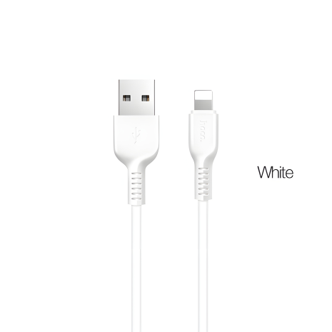 Кабель Hoco X20 Lightning 3m білий USB
