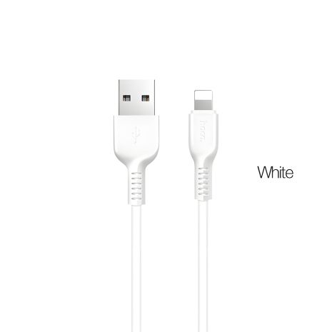 Кабель Hoco X20 Lightning 3m білий USB