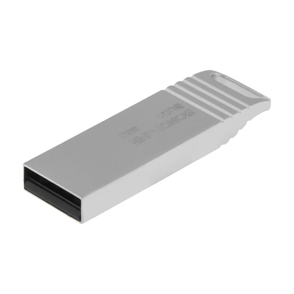 USB Flash Drive Borofone BUD1 USB 2.0 32GB Стальной USB Flash Drive Borofone BUD1 USB 2.0 32GB Стальной