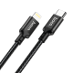 Чёрный USB Hoco X14 Double Speed PD 20W Type-C to Lightning 2m