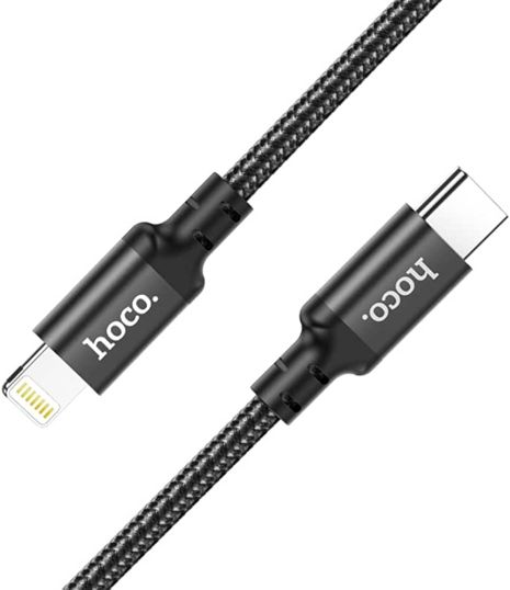 USB Hoco X14 Double Speed PD 20W Type-C to Lightning Чорний