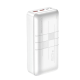 Повербанк XO PR189 (30000mAh/Out: 2USB-A 22.5W QC3.0, Type-C PD 20W/In: micro-USB, Type-C 18W) з LED індикатором, Білий
