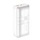 Повербанк XO PR189 (30000mAh 2USB 22.5W QC3.0, Type-C PD 20W / In: micro-USB, Type-C 18W ) с LED индикатором, White