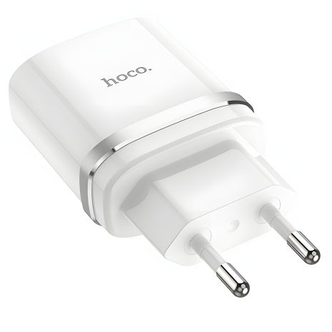 Зарядное устройство Hoco C12Q QC 3.0 18W белого цвета