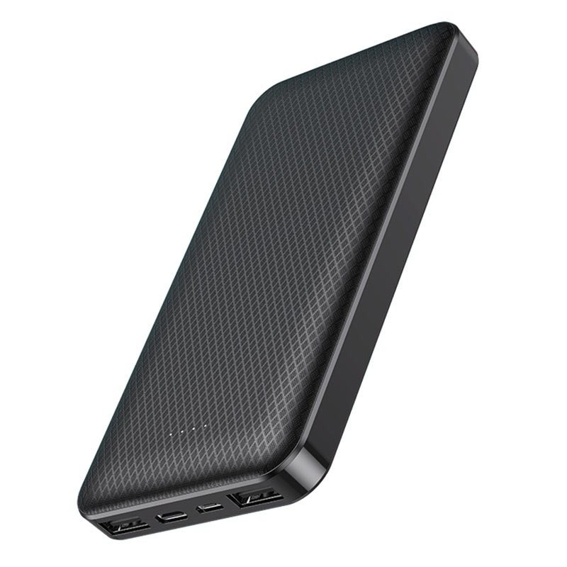 Повербанк Borofone BJ3 Minimalist (10000 mAh 2USB 5Vx2A / In: Type-C, micro-USB 5Vx2A ) с LED индикатором, Чёрный Повербанк Borofone BJ3 Minimalist (10000 mAh 2USB 5Vx2A / In: Type-C, micro-USB 5Vx2A ) с LED индикатором, Чёрный