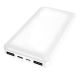 Повербанк Borofone BJ3 Minimalist (10000 mAh 2USB 5Vx2A/In: Type-C, micro-USB 5Vx2A) з LED індикатором, Білий