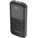 Повербанк Borofone BJ17 Oceanic digital 10000 mAh Micro-USB/Type-C вхід та два USB 2A виходи, з LED дисплеєм Чорний