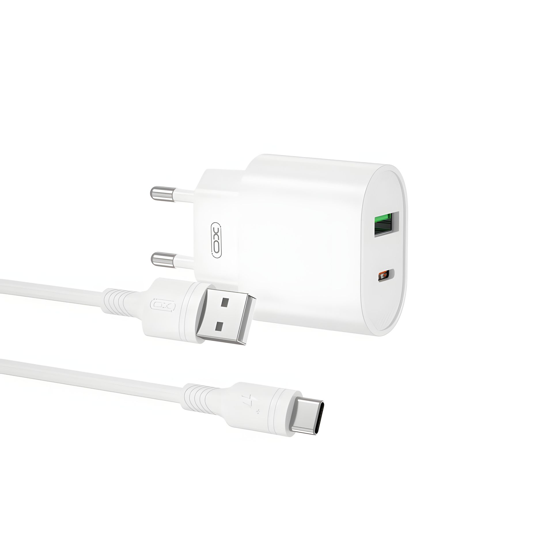 Зарядное устройство XO L81A EU PD20W+QC3.0 Type-C 2USB 18W White Зарядное устройство XO L81A EU PD20W+QC3.0 Type-C 2USB 18W White