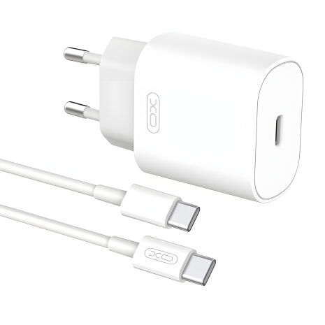 Зарядное устройство XO L91EU PD 25W Type-C to Type-C White
