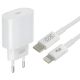 Белое зарядное устройство XO L81B EU PD 20W Type-C на Lightning 3A