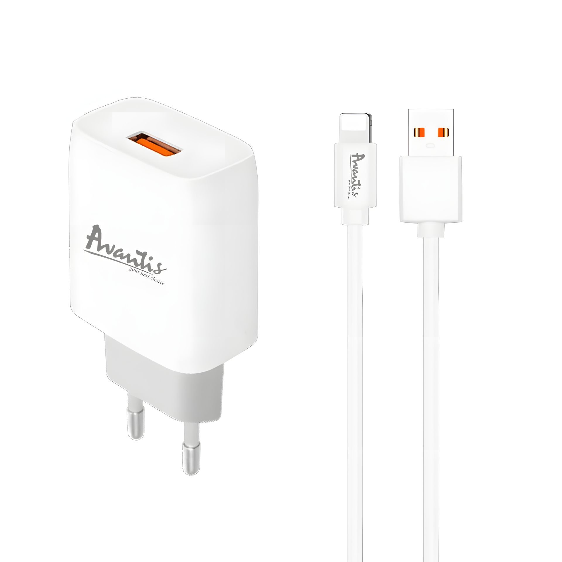 Зарядний пристрій Avantis A815 1USB Lightning White Зарядний пристрій Avantis A815 1USB Lightning White