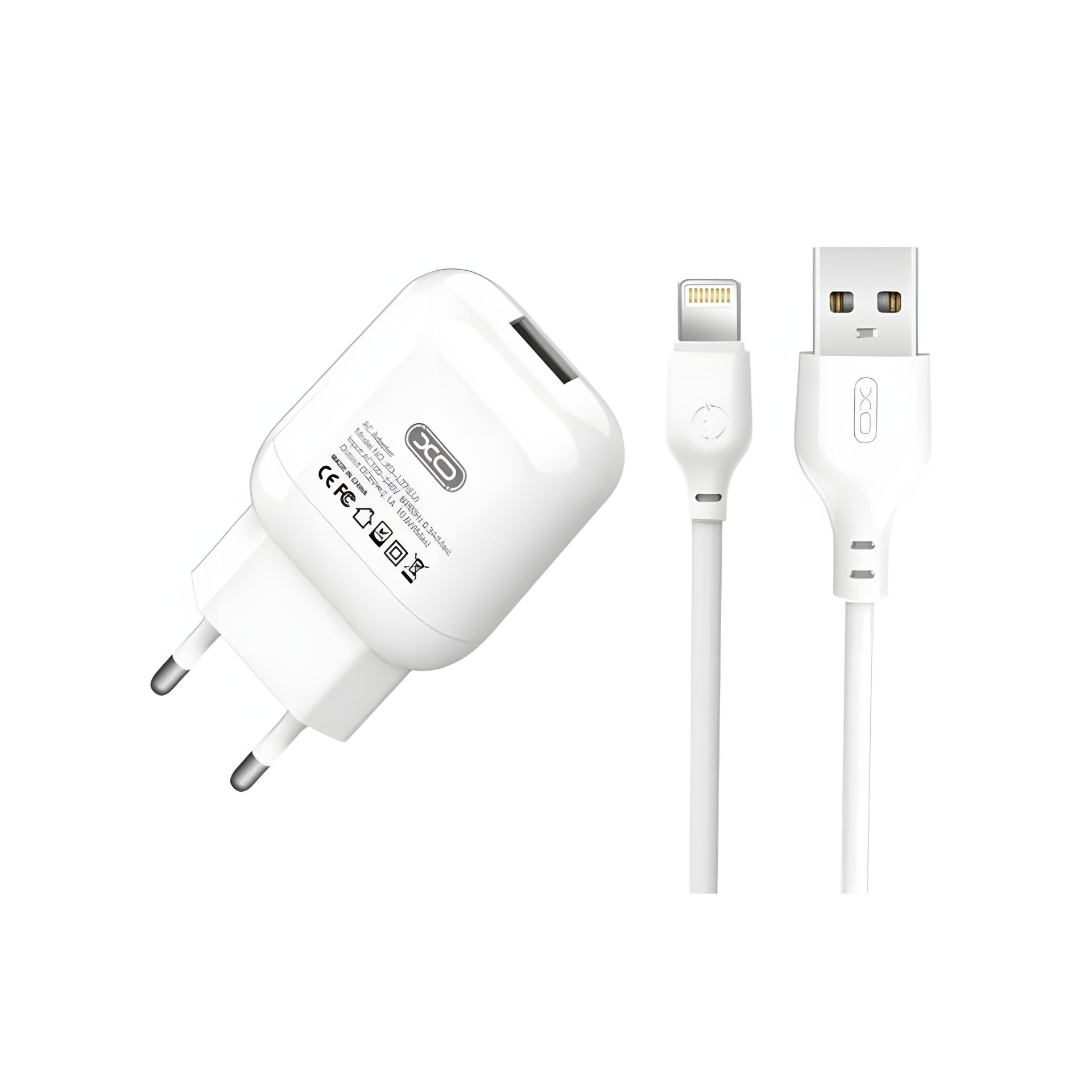 Зарядний пристрій XO L37 Lightning White Зарядний пристрій XO L37 Lightning White