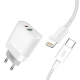 Зарядний пристрій XO L64 Type-C to Lightning QC3.0 18W White Зарядний пристрій XO L64 Type-C to Lightning QC3.0 18W White