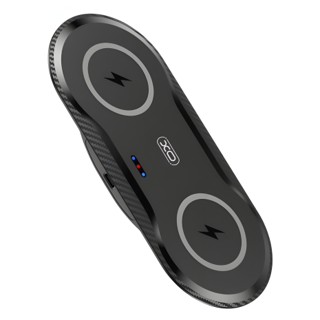Безпровідний зарядний станція XO WX025 20W 2 in 1 Black