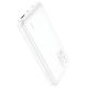 Повербанк Hoco J87 (10000 mAh/Out: USB 18W QC3.0, Type-C 20W PD/In: micro-USB, Type-C 18W) з LED індикатором, Білий