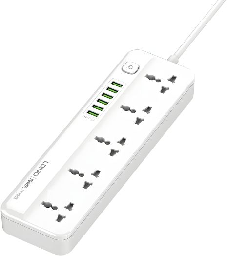 Подовжувач мережевий LDNIO SC5614 5 розеток / 6 USB Білий
