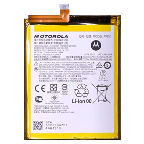 Акумулятори Motorola MG50 Moto G9 PLus XT2087-1, 5000 mAh [Original PRC] 12 міс. гарантії