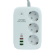 Подовжувач мережі LDNIO SEW3452 | 3USB/1Type-C, 3Sockets. QC/PD, 30W/10A, 2м EU Plug| WiFi White Подовжувач мережі LDNIO SEW3452 | 3USB/1Type-C, 3Sockets. QC/PD, 30W/10A, 2м EU Plug| WiFi White