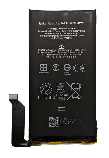 Оригінальний акумулятор Google Pixel 6 GMSB3, 4614 mAh з 12-місячною гарантією