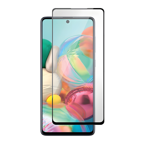 Full screen PowerPlant Стійке скло для Samsung Galaxy A72, Black