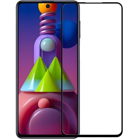 PowerPlant Захисне скло Full screen для Samsung Galaxy M51, Чорний
