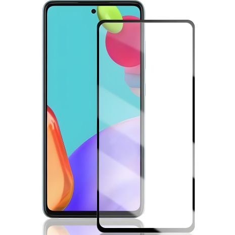 Full screen PowerPlant Скляний захист для Samsung Galaxy A52, Black