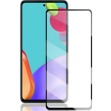 Full screen PowerPlant Скляний захист для Samsung Galaxy A52, Black