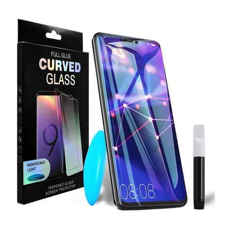 Защитное стекло PowerPlant для Samsung Galaxy S10 (жидкий клей + УФ лампа)