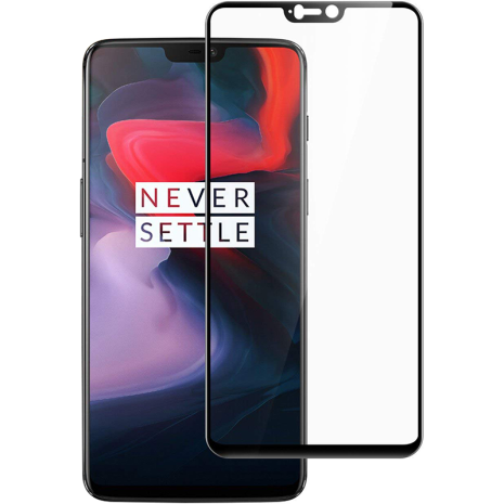 Защитное стекло Full screen PowerPlant для OnePlus 6 Black