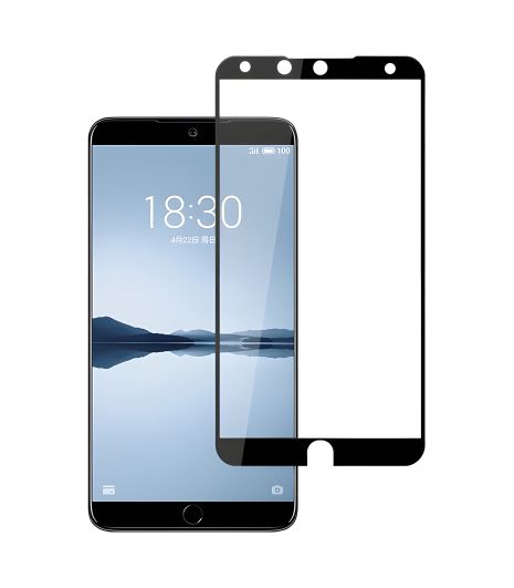 Meizu 15 Plus Black Full screen PowerPlant захисне скло
