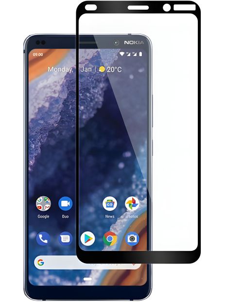 Full screen скло PowerPlant для Nokia 9 PureView, Black