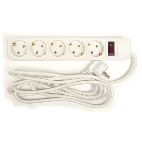 Сетевой фильтр PowerPlant 5 розеток, 3 м, евростандарт (JY-1056/3) Сетевой фильтр PowerPlant 5 розеток, 3 м, евростандарт (JY-1056/3)