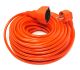Подовжувач 25 м, 3x1.5мм2, 10А PowerPlant (JY-3024/25) Orange